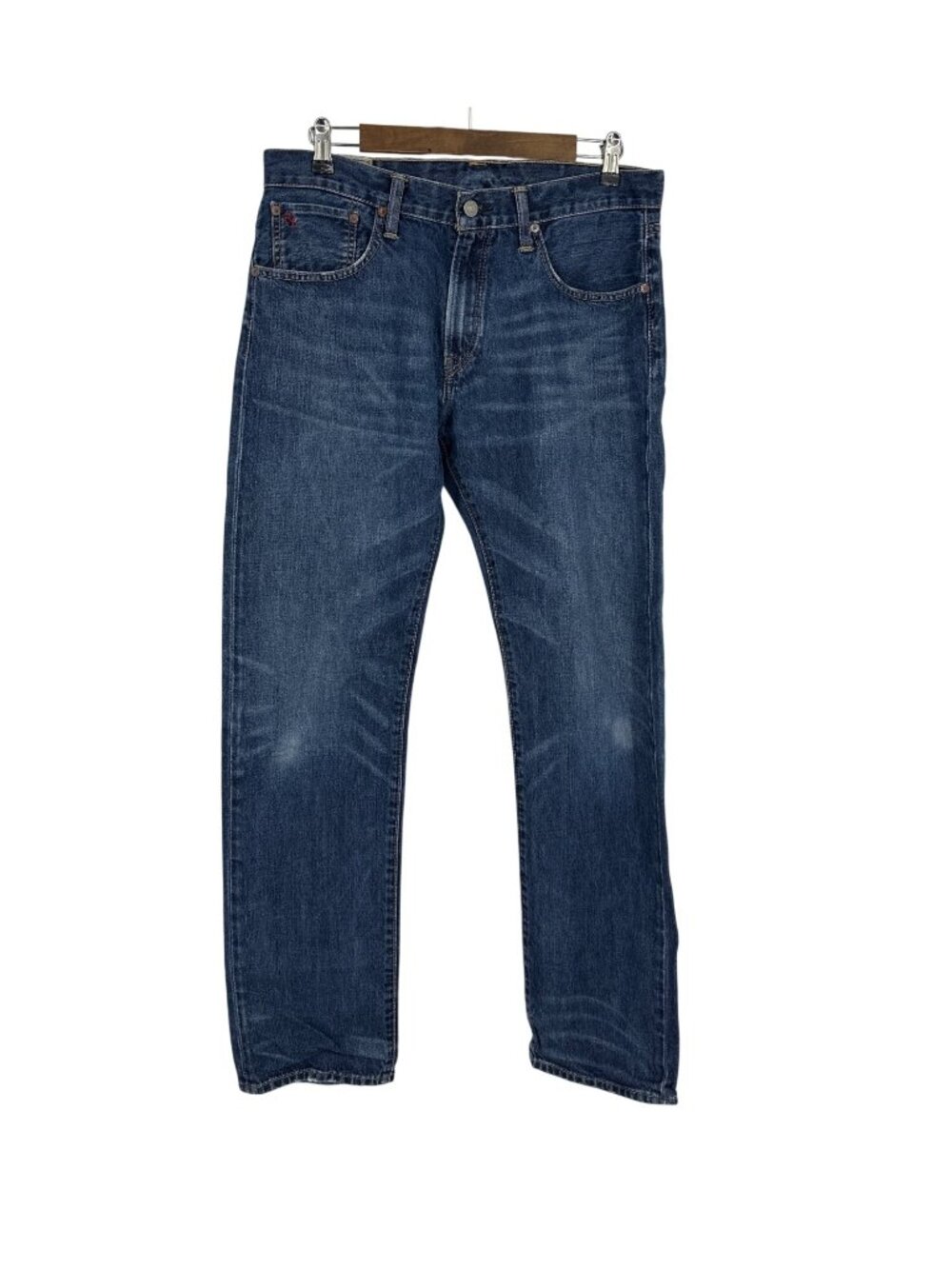 Polo Ralph Lauren Hampton Straight Fit Dk Blue Denim Dungarees Jeans Size 32x34